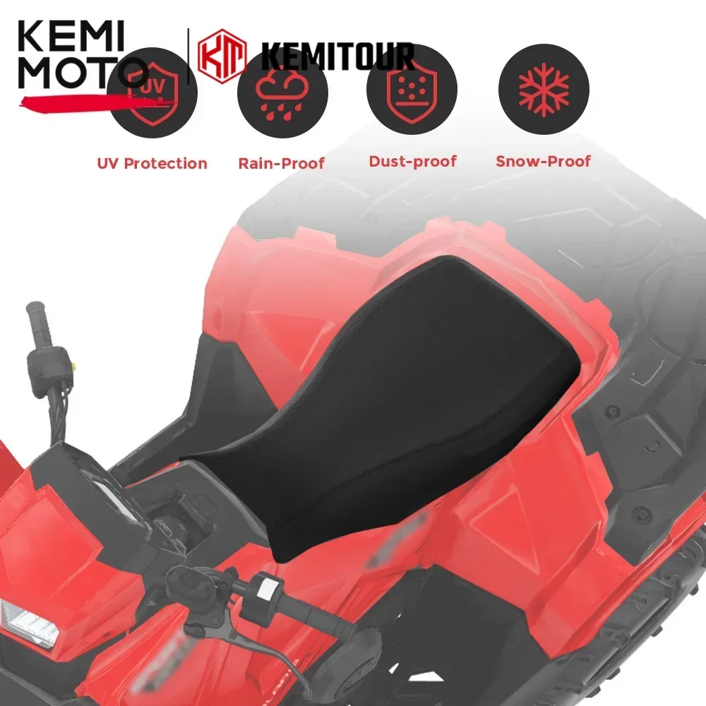 KEMIMOTO ATV Universal Seat Cover Compatible with Polaris Sportsman 400 600 for Artic Cat for Can-Am for Yamaha FZ FZ1