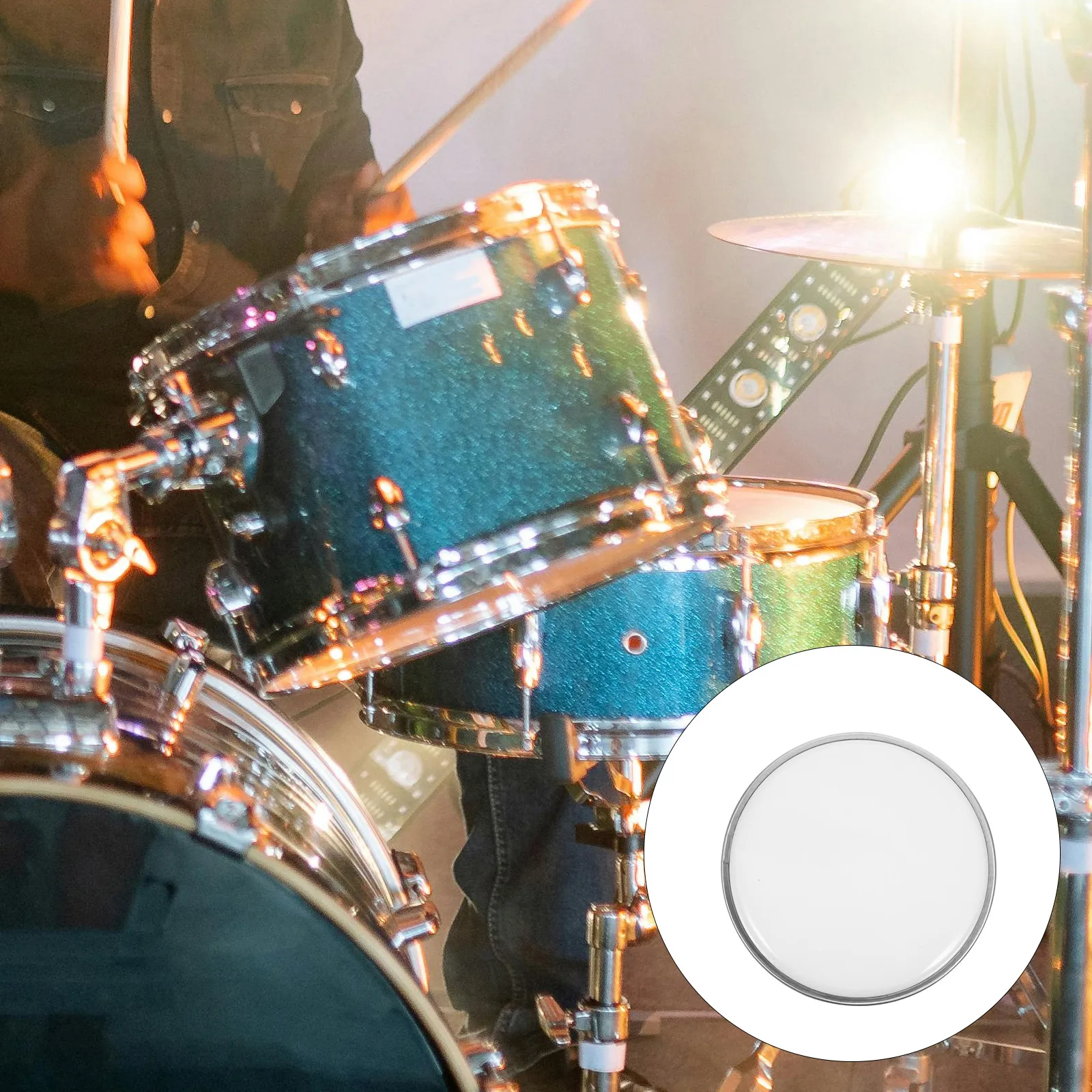 

Double-layer Drum Snare Drumhead Heads Polyester Film Thin Instrument Skin