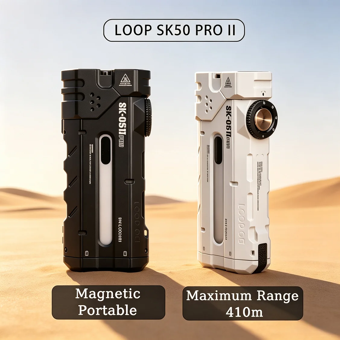 LOOP Magnetic Portable Powerful LED Flashlight 5000 Lumens Multi Light Source Design Torch for Compact Emergency Light Camping