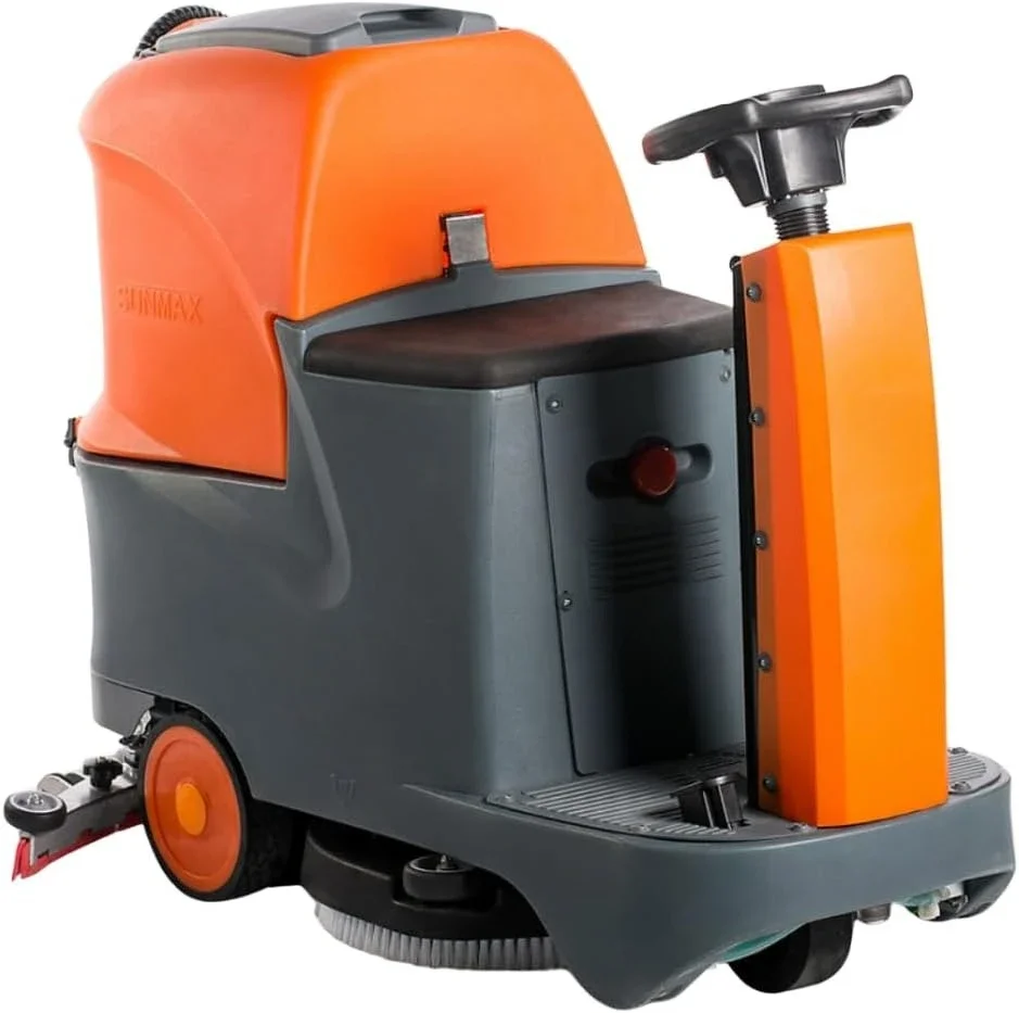 

SM70 Ride-On Floor Scrubber Machine, 22" Brush, Complete Set of Parts, 5 Hours Continuous Working,18.5 Gal Tanks, 48,000 Sqft/H