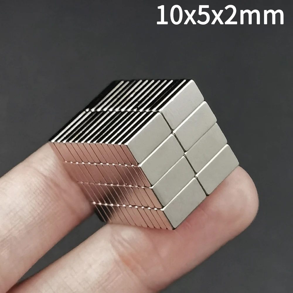 5-5000Pcs 10x5x2 mm Small Block Neodymium Rectangular Magnet 10mm x 5mm x 2mm NdFeB Super Powerful Strong Magnetic Permanent