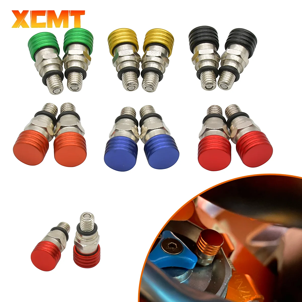 M5x0.8 Fork Air Bleeder Valves For Honda CRF150R 250R 450R CRF250X 450X CR80 85 125 250 500 For Kawasaki Yamaha Universal Parts