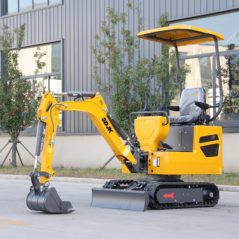 حفار صغير مصنوع في الصين 1.0 طن حفار صغير مزرعة حفار صغير يمكن شحنها عالميًا مع مطرقة مكسورة مخصصة