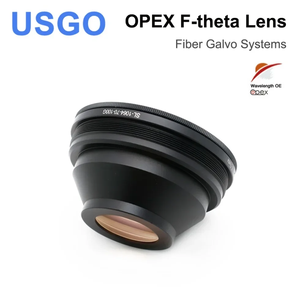 USGO OPEX F-theta Lens 1064nm 70x70-300x300mm F100-420nm for 1064nm YAG Optical Fiber Laser Marking Machine Lens Parts