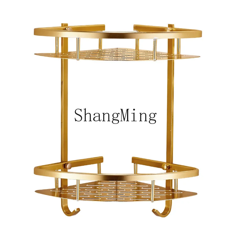 

Угловая полка для ванной DSA Gold, 2-уровневая, без сверления, для туалета