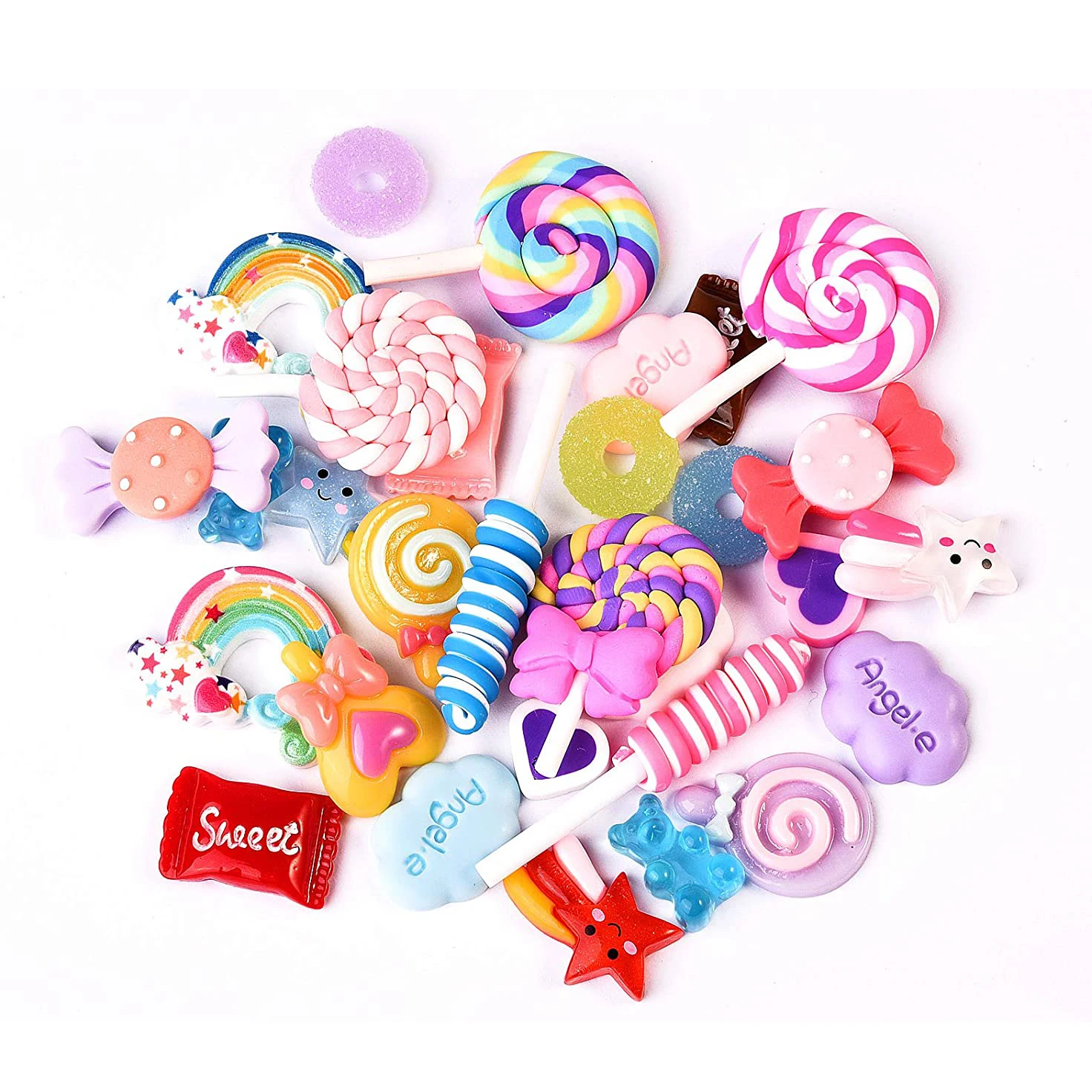 

resin cartoon accessories kawaii candy charm gifts slime charms scrapbooking supplies phone charm nail decoration