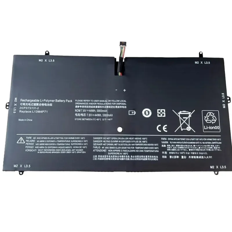 [NEW] 7.6V 44Wh Laptop Battery L13M4P71 L14S4P71 for Lenovo for YOGA3 PRO 1370 13.3 Battery