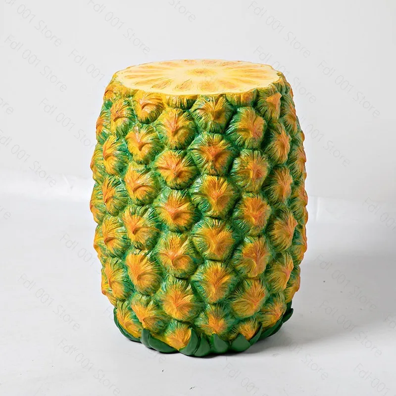 Cone Ice Cream Stool Shoe Changing Stool Cartoon Trend American Retro Home Decoration Ornament