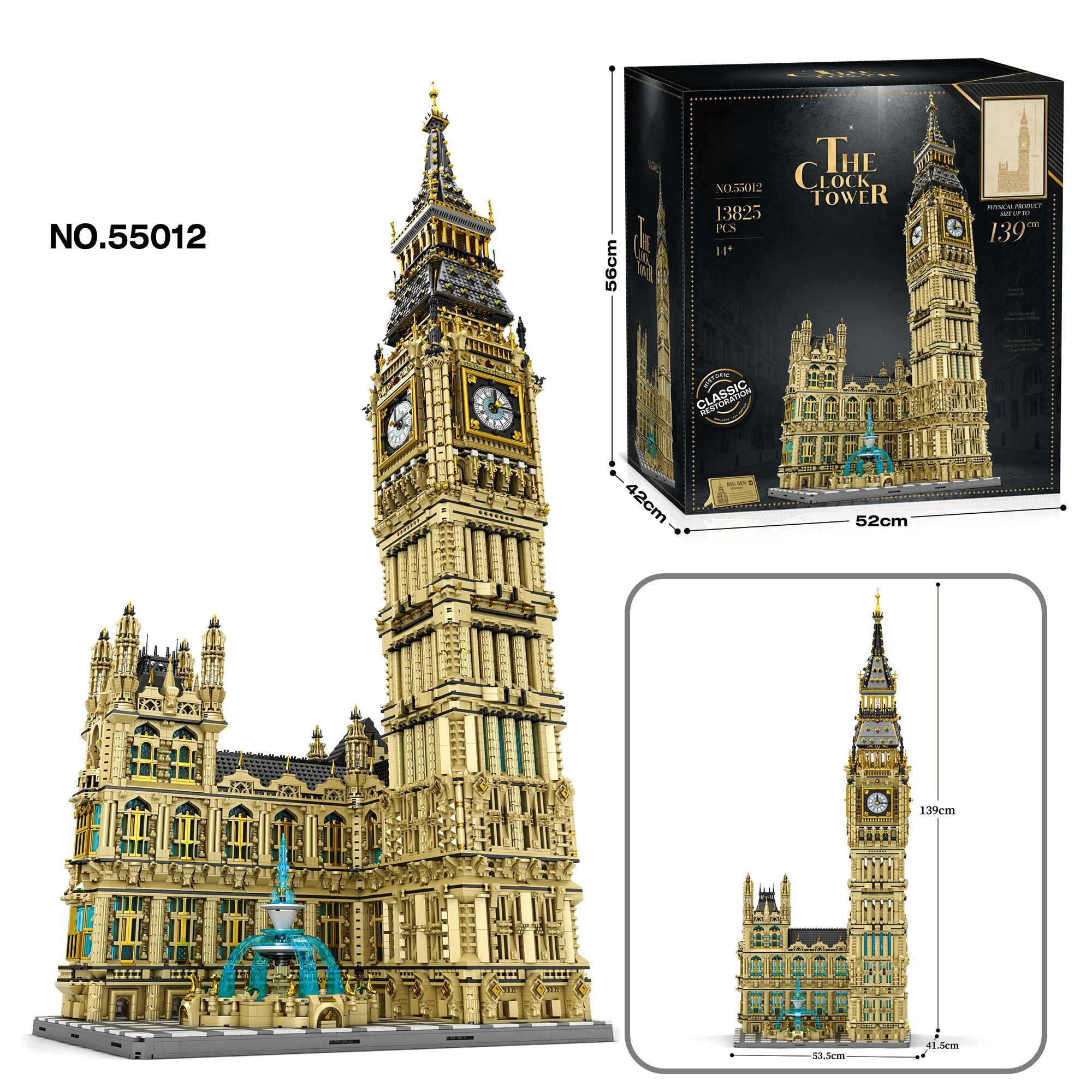 

13825 шт., модель здания в европейском стиле, сборные игрушки, строительные блоки для уличной сцены, детские игрушки на день рождения, подарки