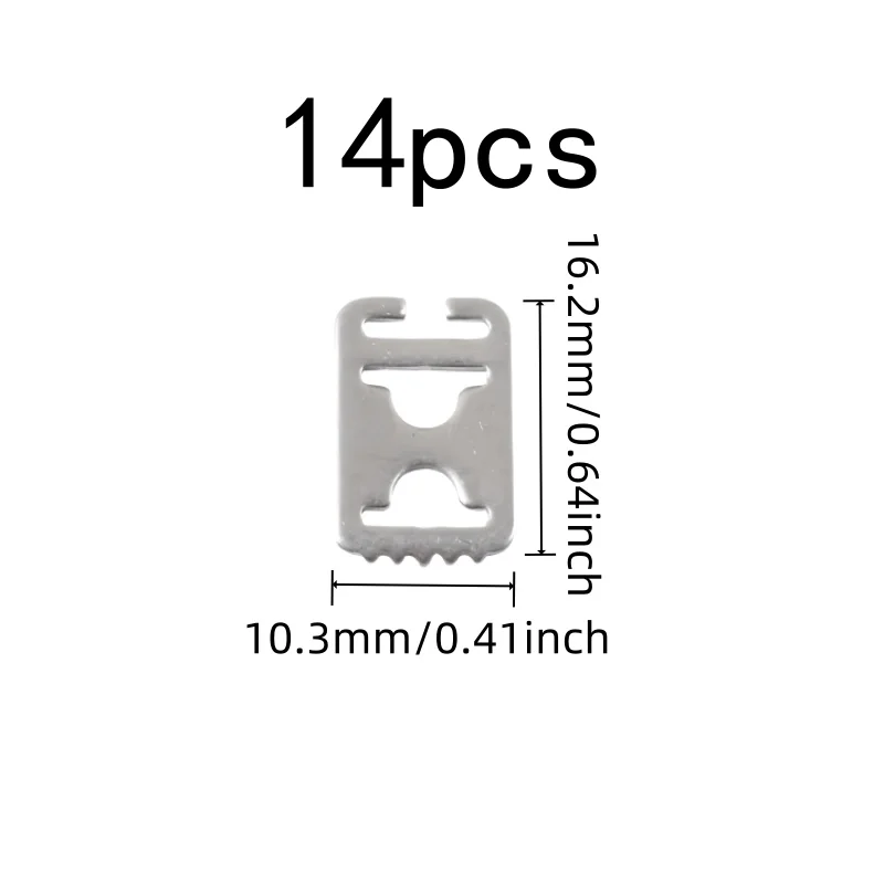 Invisible No-Tie Design Invisible Shoelace Clips, 14 pcs, Casual Shoes, Easy to Install for Sneakers Shoelaces