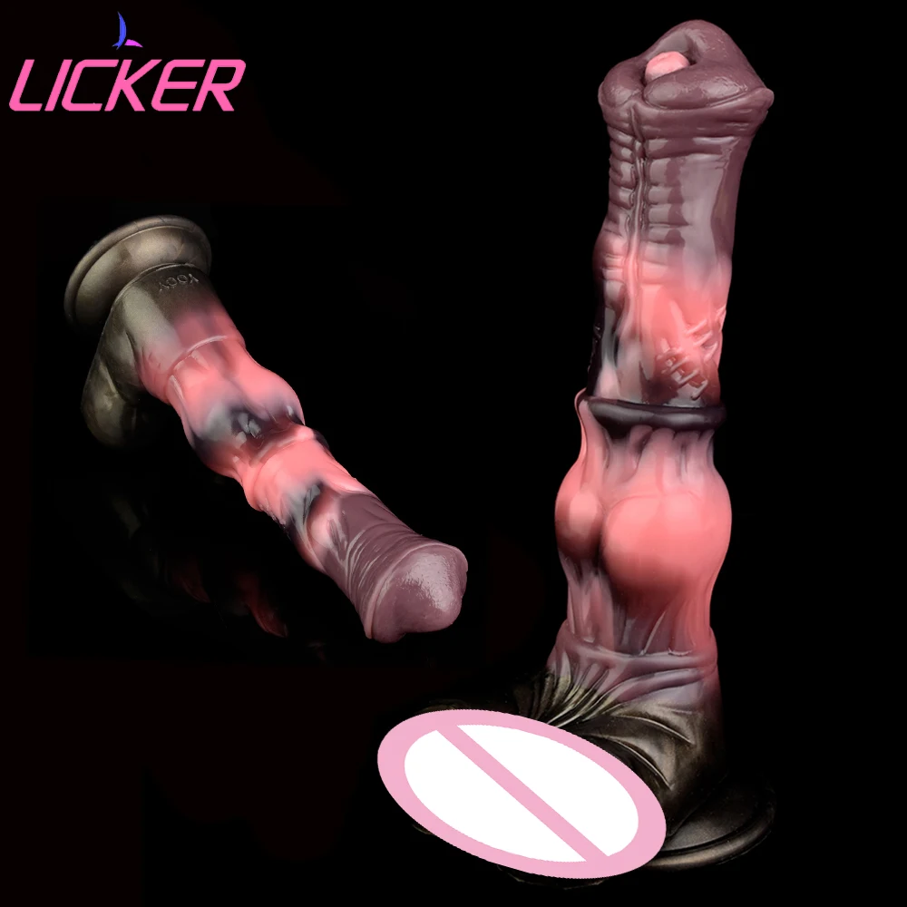 

LICKER Animal Horse Dildo Fantasy Realistic Penis Butt Plug Anal Sex Toys For Female Masturbate Vaginal Stimulation Orgasm Goods