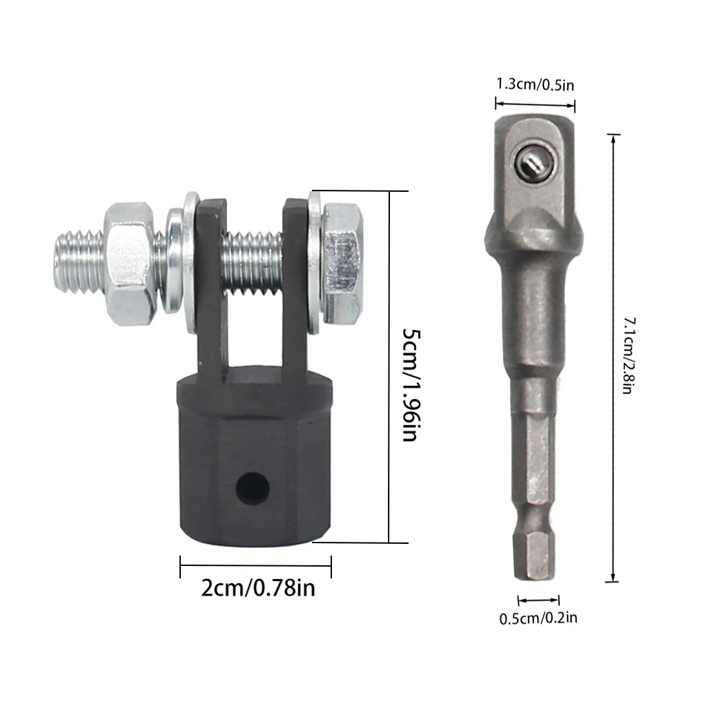 Shear Jack Drill Adapter 1/2 Inch Automotive Scissor Jack Adapter Adapter for Drive Impact Wrench RV Trailer Leveling Jack