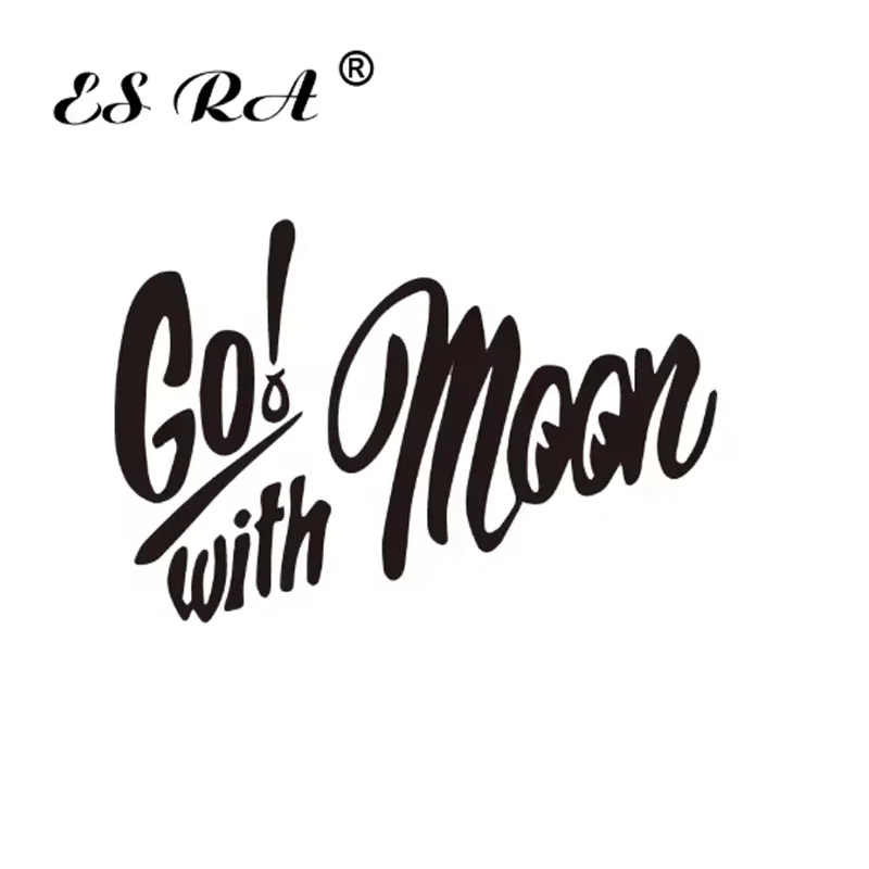 Moon Racing Stickers Go with Moon Car Body Window Decoration Decals Motorcycle Helmet Pegatinas
