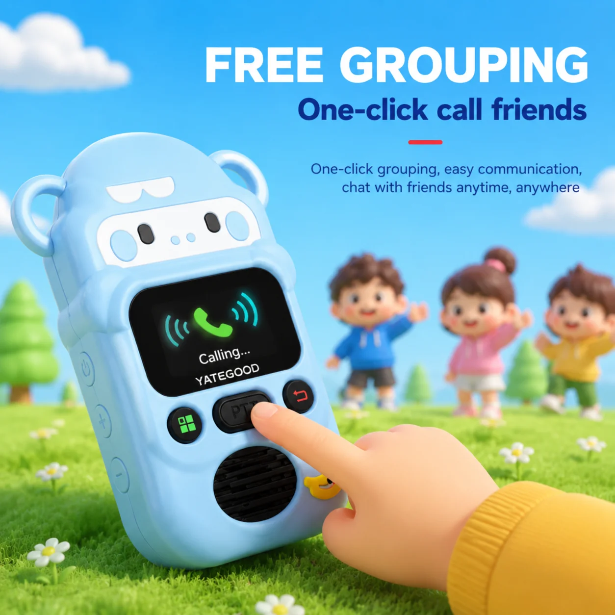 YATEGOOD G2 Portable Handheld Walkie Talkie  4G  Kids Walkie-talkie  Intercom-No Distance Limit 5000KM