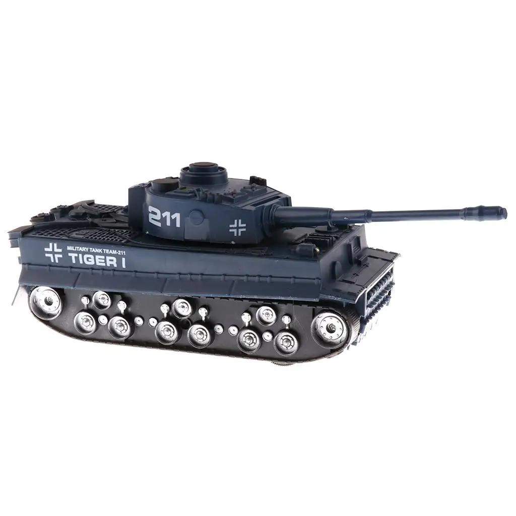 Scale German Tiger Battle Tank Vehicle Model Toy - Navy Blue