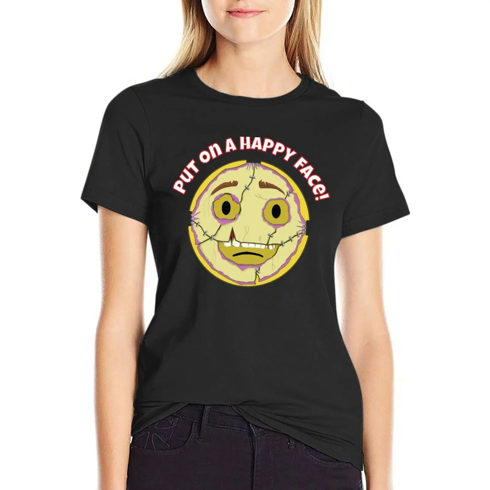 

Eddy's Happy Face T-Shirt anime quick drying summer blouses woman 2024