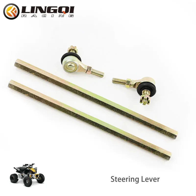 

LYNNCHI Motorcycle M10 300-380mm Steering Shaft Tie Rod With Tie Rod Ball Joint For Quad Dirt Bike ATV Go Kart Dune Buggy Parts