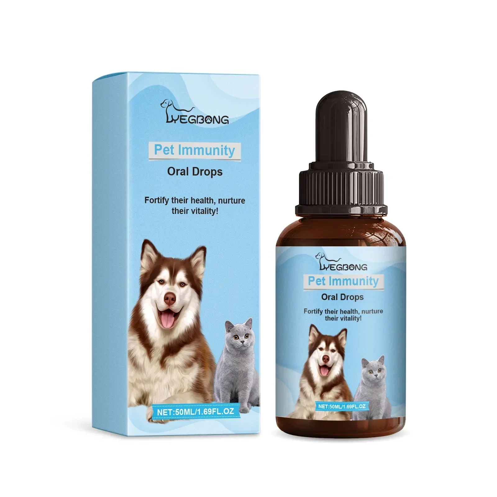 Dog Nutrient Drop Immunity Enhancer Digestive Health Support Physical Discomfort Relief Improve Skin Coat Pet Immune Health Drop