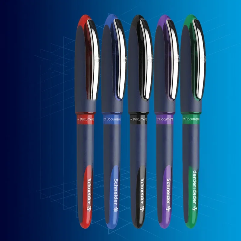 

6pcs Schneider One Business Gel Pen 0.6 mm Ultra-Smooth Tip Office Sign Rollerball Gel Ink Pen Work Supplies