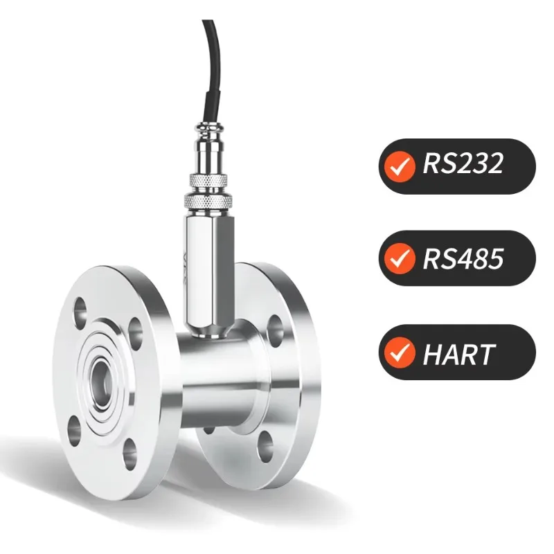 Liquid Turbine Flowmeter, Water Flow Control Sensor with Pulse Current and Analog Output, Universal for Oil and Liquid