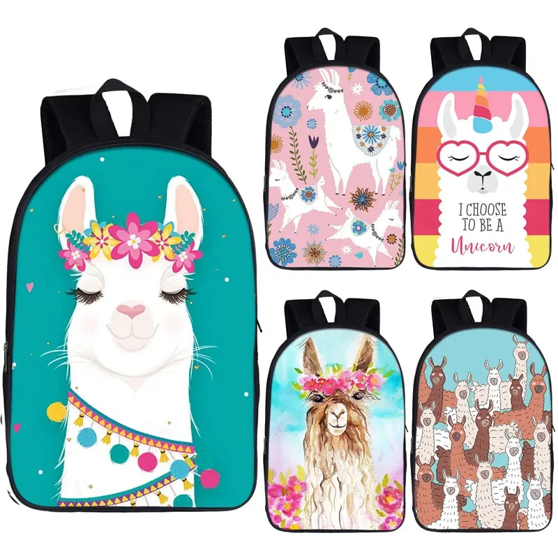 

Funny Llama /Alpaca Backpack for Teenager Boys Girls Children School Bags Llamacorn Laptop Backpack Kids Book Bag Schoolbags