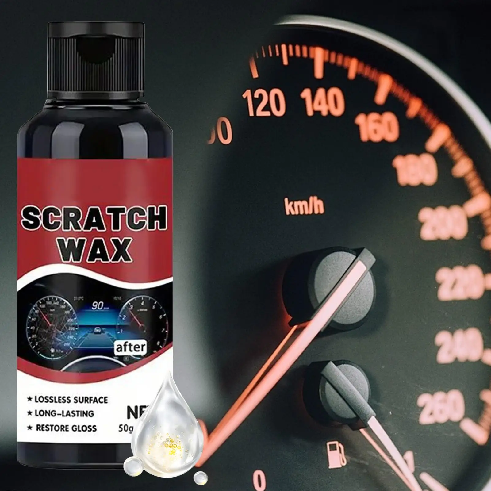 Multi-Purpose Car Interior Care, 50g Scratch Remover & Polish Wax For Dashboard, Center Console & Plastic Trim drop shipping
