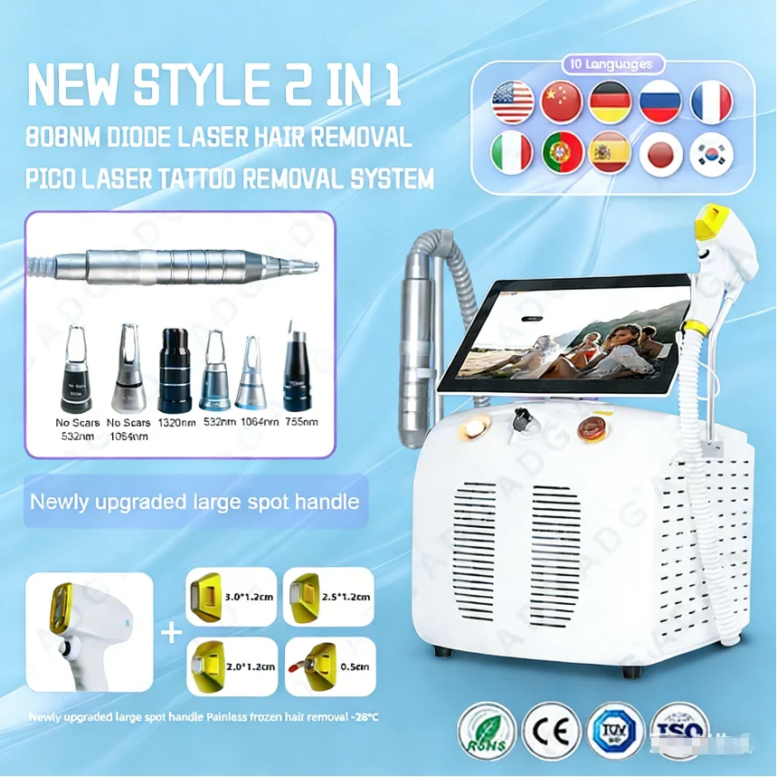

Best Selling 755 1064 808nm Diode Laser Hair Removal Machine Ice Platinum 3-wave band -28℃ cooling Permanent Painless system