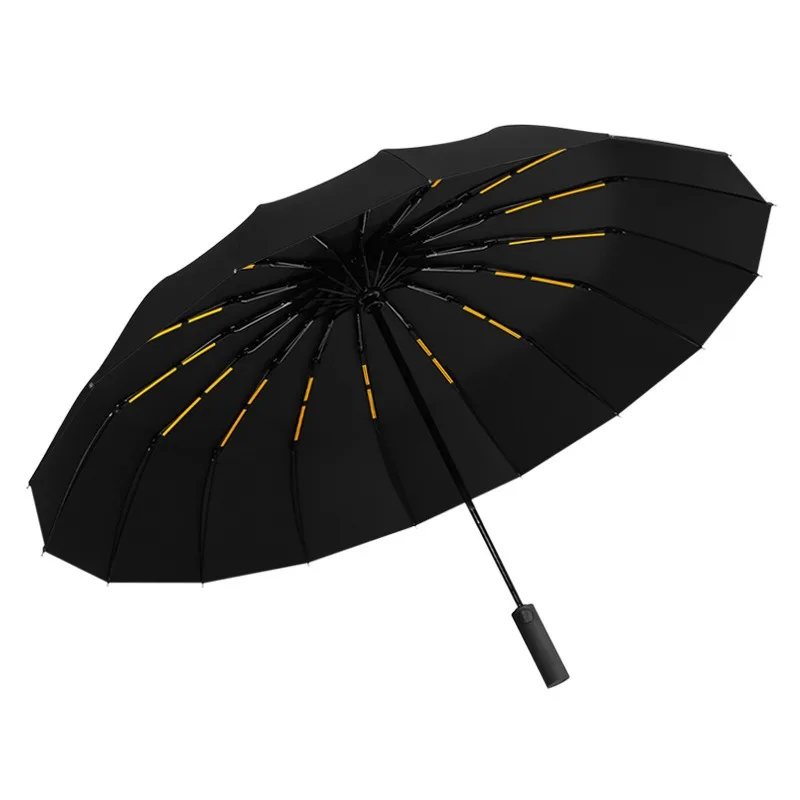 32 Bone Automatic Umbrella for Men Large Oversized Anti-riot Umbrella for Both Rain and Sunshine Women Rugged and Durable