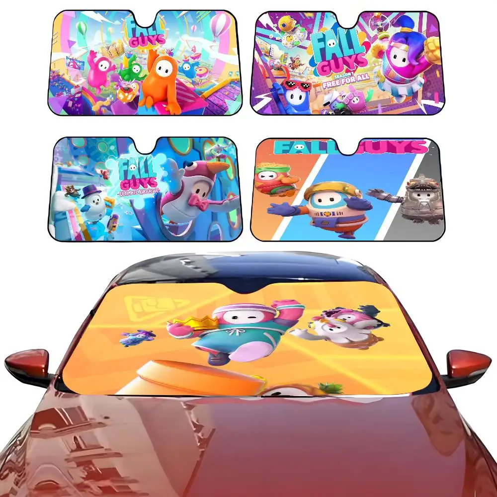 

Автомобильный солнцезащитный козырек Game F-Fall G-Guys, зонтик от солнца на лобовое стекло автомобиля, защита от ультрафиолета и внутренний охладитель