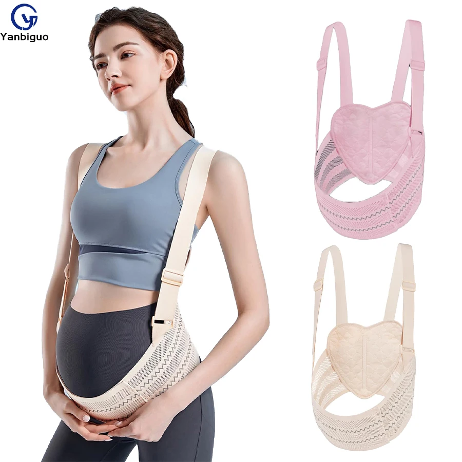 

Breathable Maternity Support Belt - Belly Bands for Pregnancy Back Support, Adjustable Lightweight Comfort for All Seasons