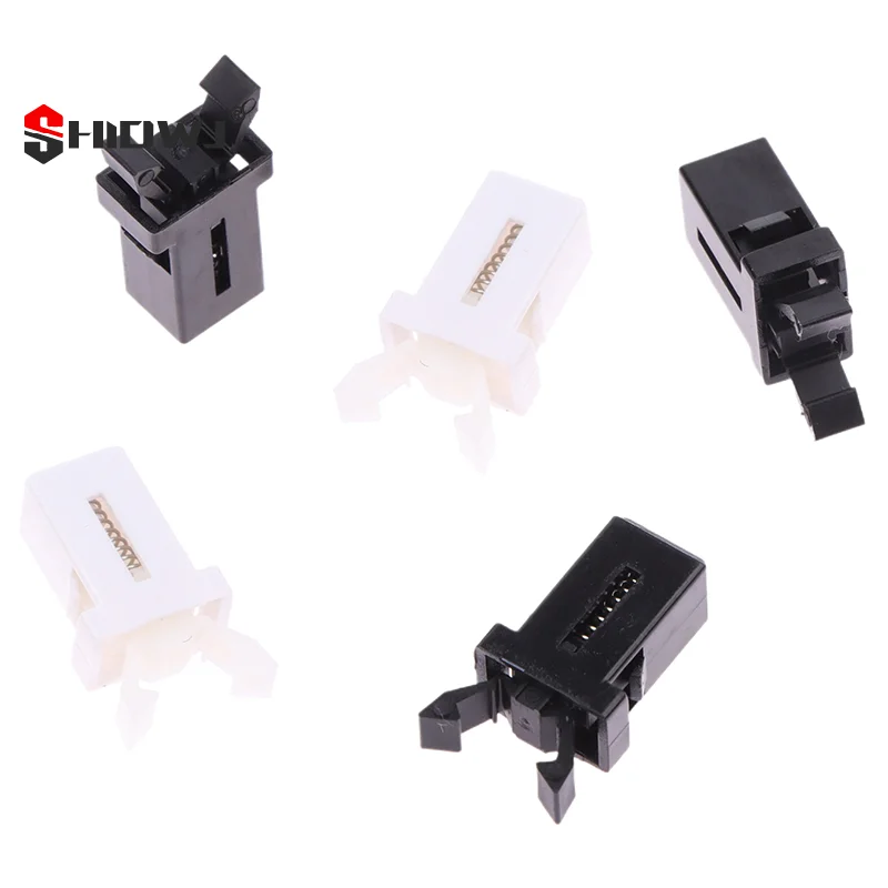 10Pcs/lot Trash Can Plastic Lock Self-Locking Switch Replacement Catch Compatible Touch Lid Bin Latch Black White Repair Clip