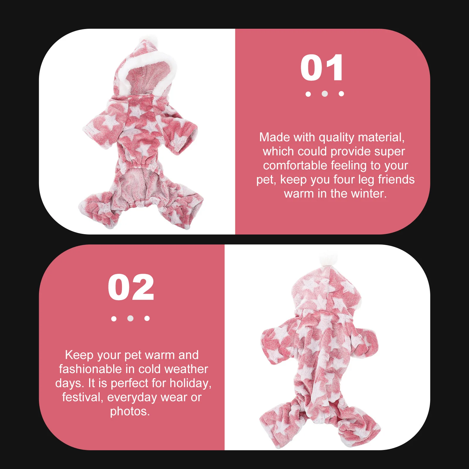 

Clothes Coral Fleece Jumpsuit Elastic Breathable 4 Legs Clothes Party Outfit Pet Dog Costume Autumn Pet Outfit