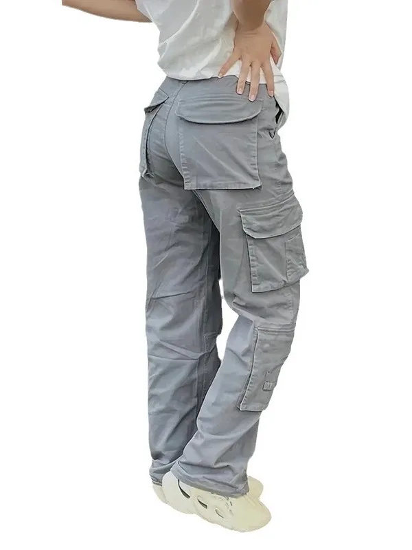 Jeans lunghi casual da donna Abbigliamento da lavoro Denim Vita alta Pantaloni lavorati a maglia slim fit Comodo cotone sottile estivo traspirante