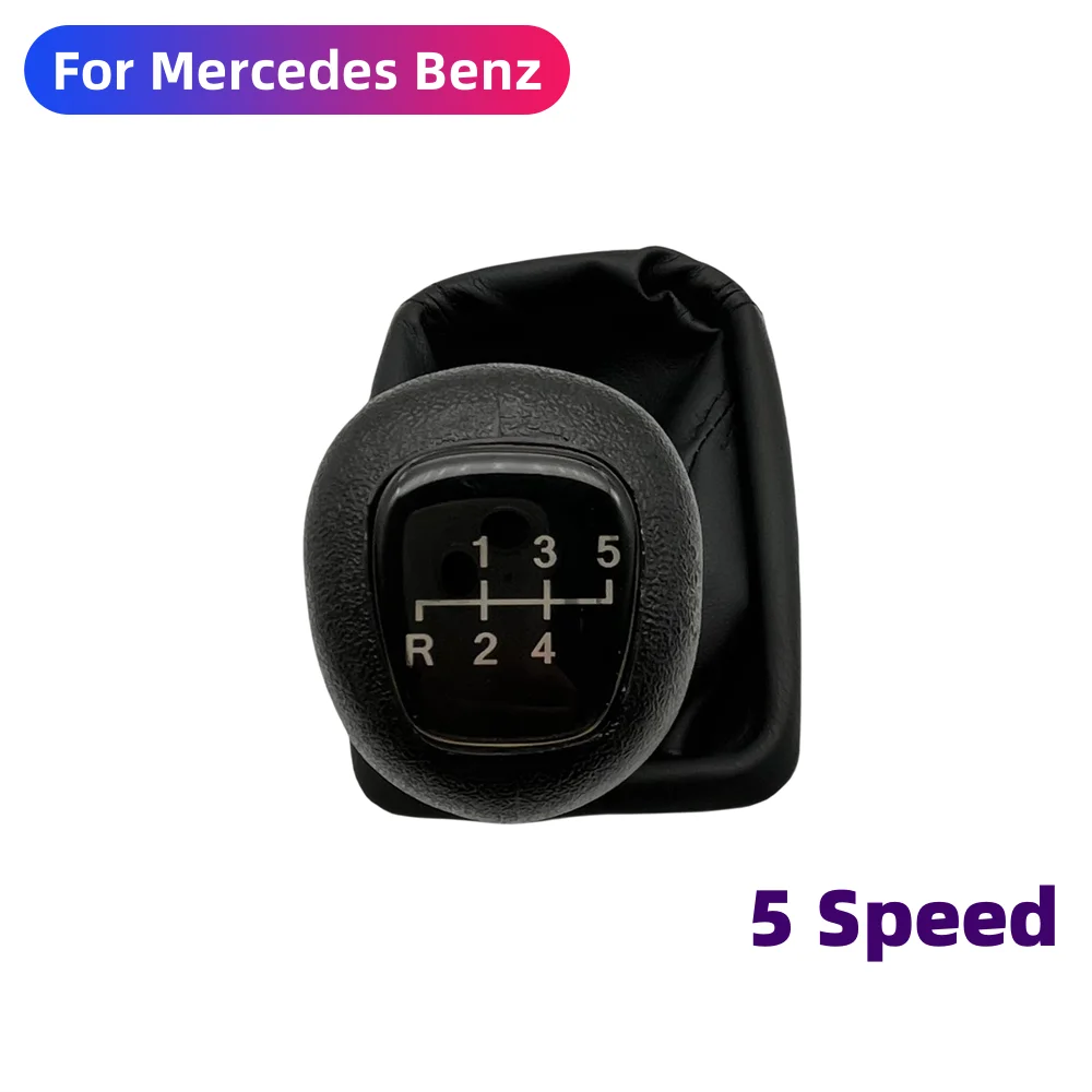 Gear Shift Knob Manual 5 6 Speed Car Styling For Mercedes Benz W202 C 93-01 W208 CLK 97-03 W210 E 95-03