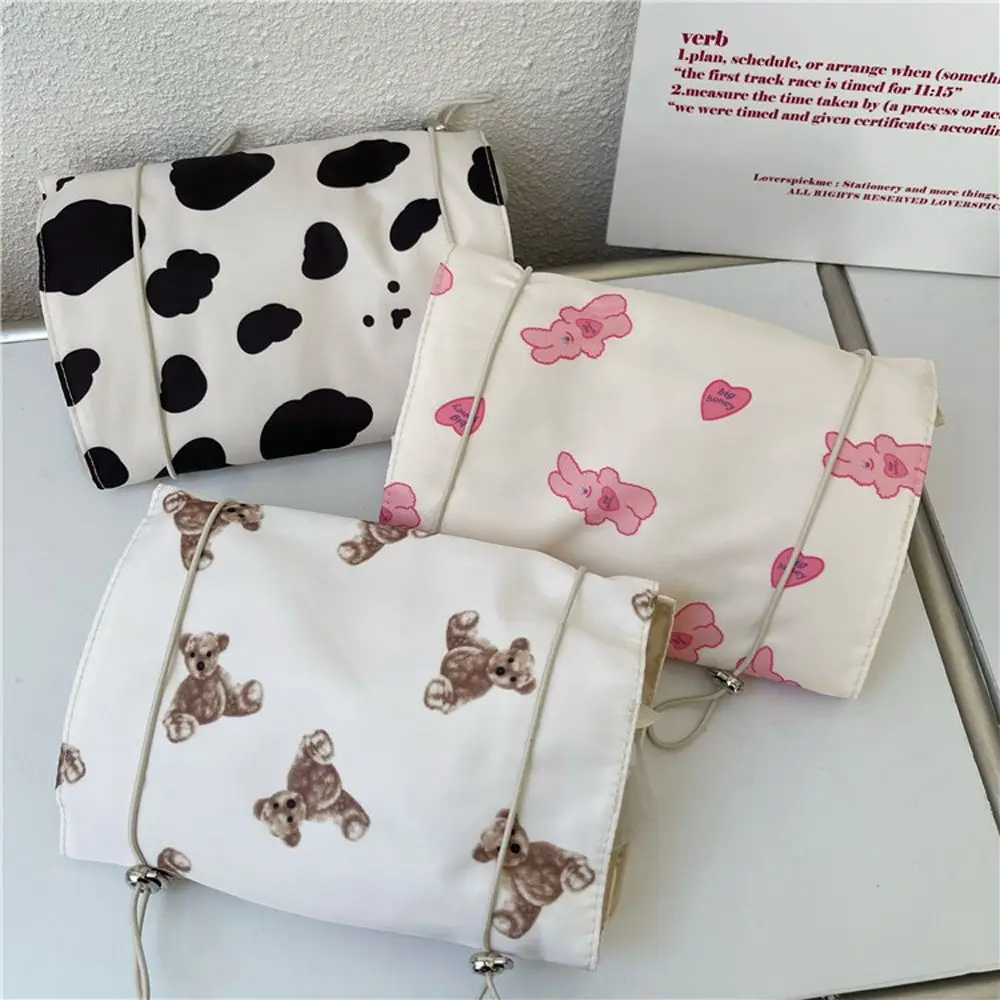 Cute Sweet 4 in 1 Bear Travel Wash Bag Large-capacity Korean Storage Bag Makeup Bag Women Cosmetic Bag Toiletries Organizer