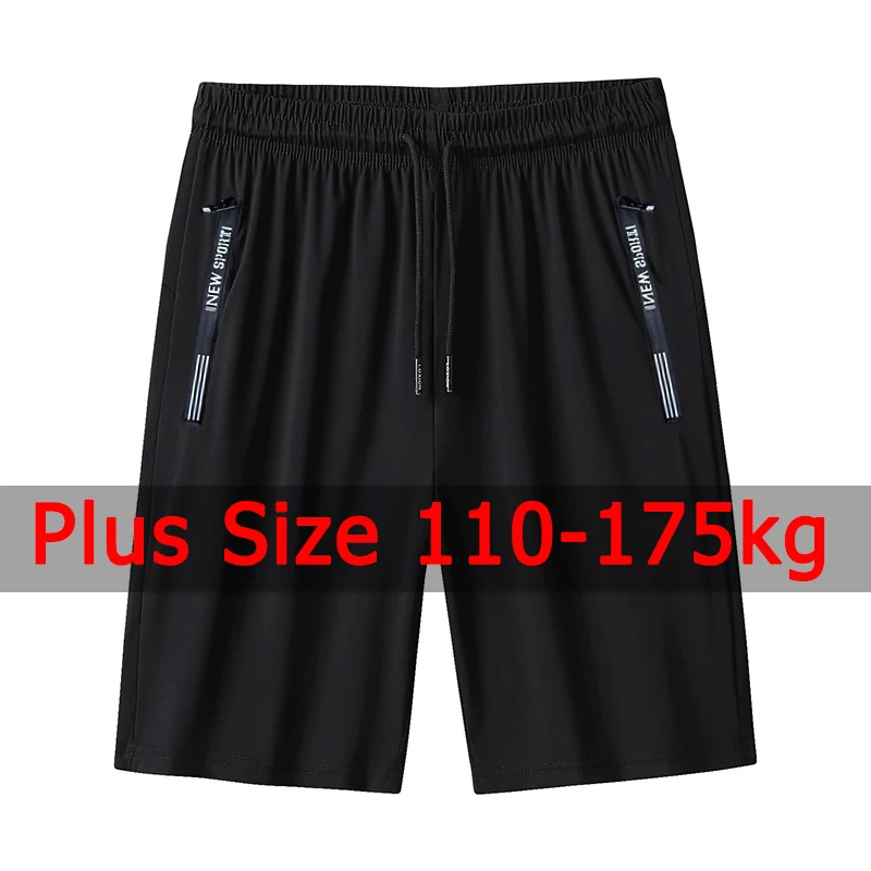 Celana olahraga pria, celana basket ukuran besar 7XL 110-175kg Pak 1/2/3/4 longgar pinggang elastis lari Fitness Gym