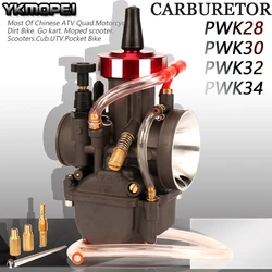 Universal Motorcycle Carburetor PWK28 30 32 34mm Power Jet 4T PWK PE Carburador 125 150cc 200cc 250cc 300 350 Dirt Bike Scooter