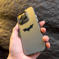 Bat Spider Pattern Matte Texture Phone Case For iPhone 16 15 14 13 12 11 Pro Max 16E XS XR 7 8 Plus SE2 Shockproof Bumper Cover
