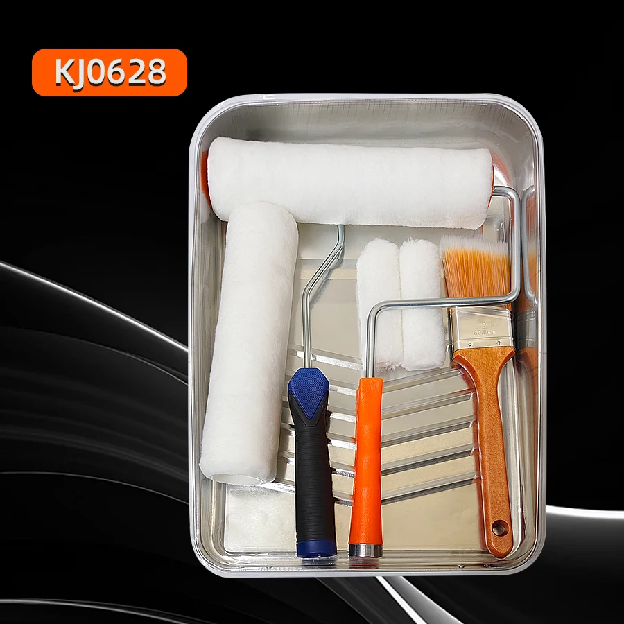 

Комплект инженерного проекта из 9 предметов; 2 роликовые щетки 9 дюймов с подставкой; 2 мини-роликовые щетки 4 дюйма с подставкой; Угловая щетка из 2 дюймов.