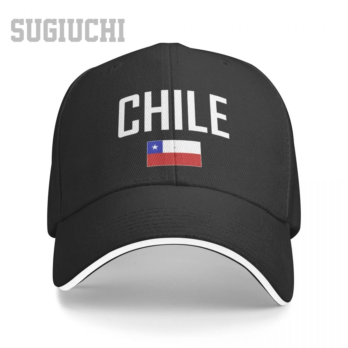 Unisex Sandwich CHILE Flag And Font Baseball Cap Men Women Hip Hop Caps Snapback Golf Hat Fishing