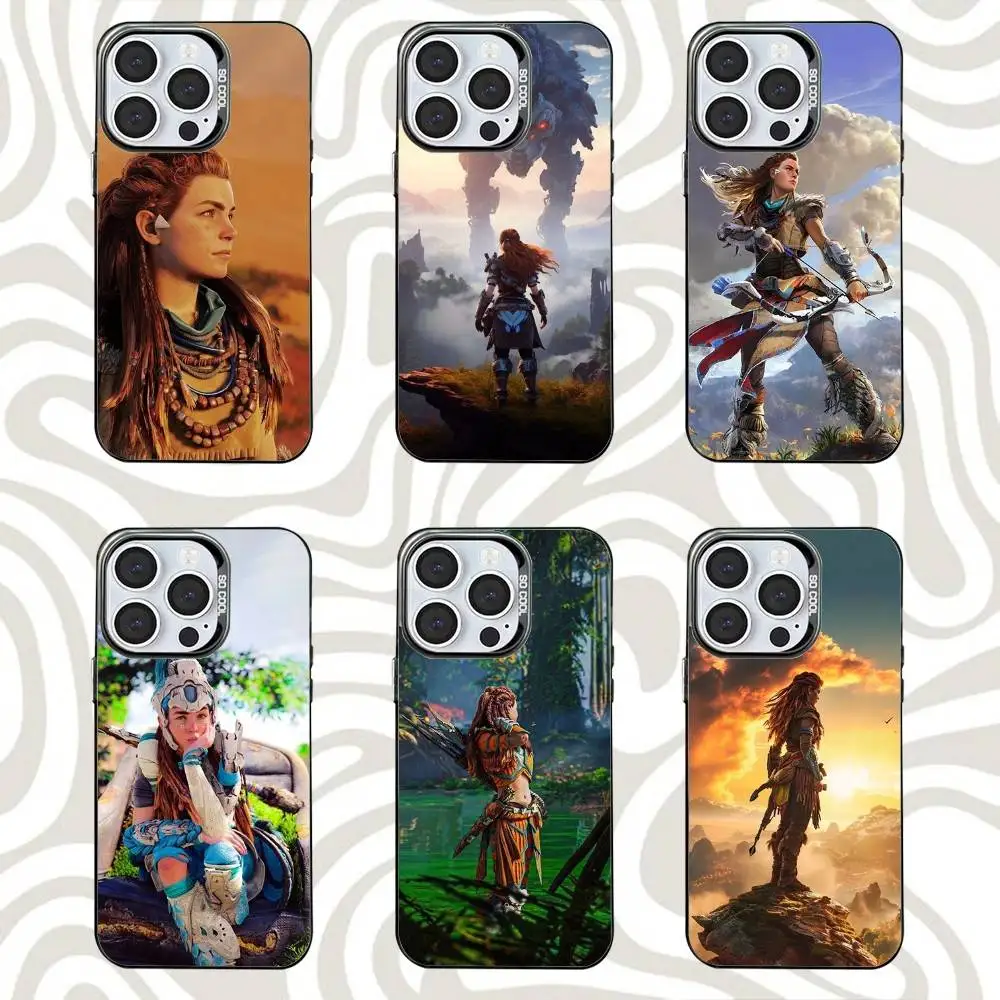 

Game H-Horizons Z-Zero Dawn Phone Case For iPhone 16,15,14,13,12,11,Mini,Pro,SE,MAX Black Matte Shockproof Cover
