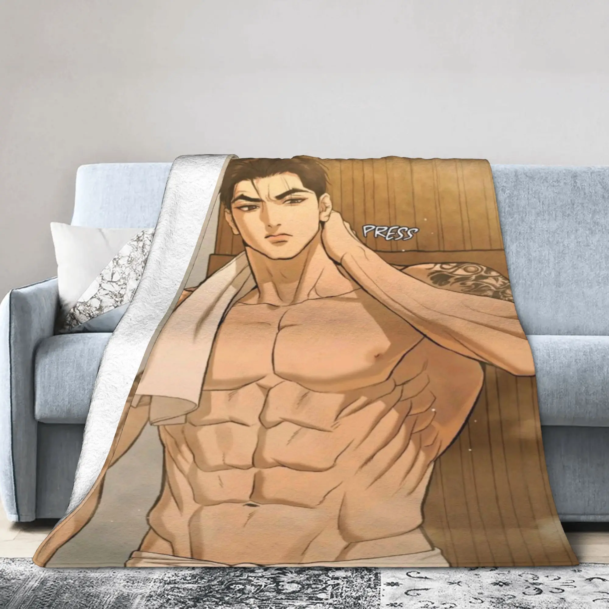 Cozy Joo Jaekyung anime Blanket Merch Sofa Decorative  Throws And Blankets Lightweight Flannel for Office
