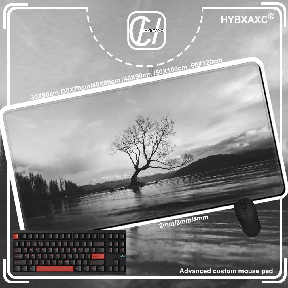 Wanaka Lone Tree Mouse Pad HD Print Computer Game Player Lock Edge Non-slip Mouse Pad XXL Keyboard Computer Desk Pad