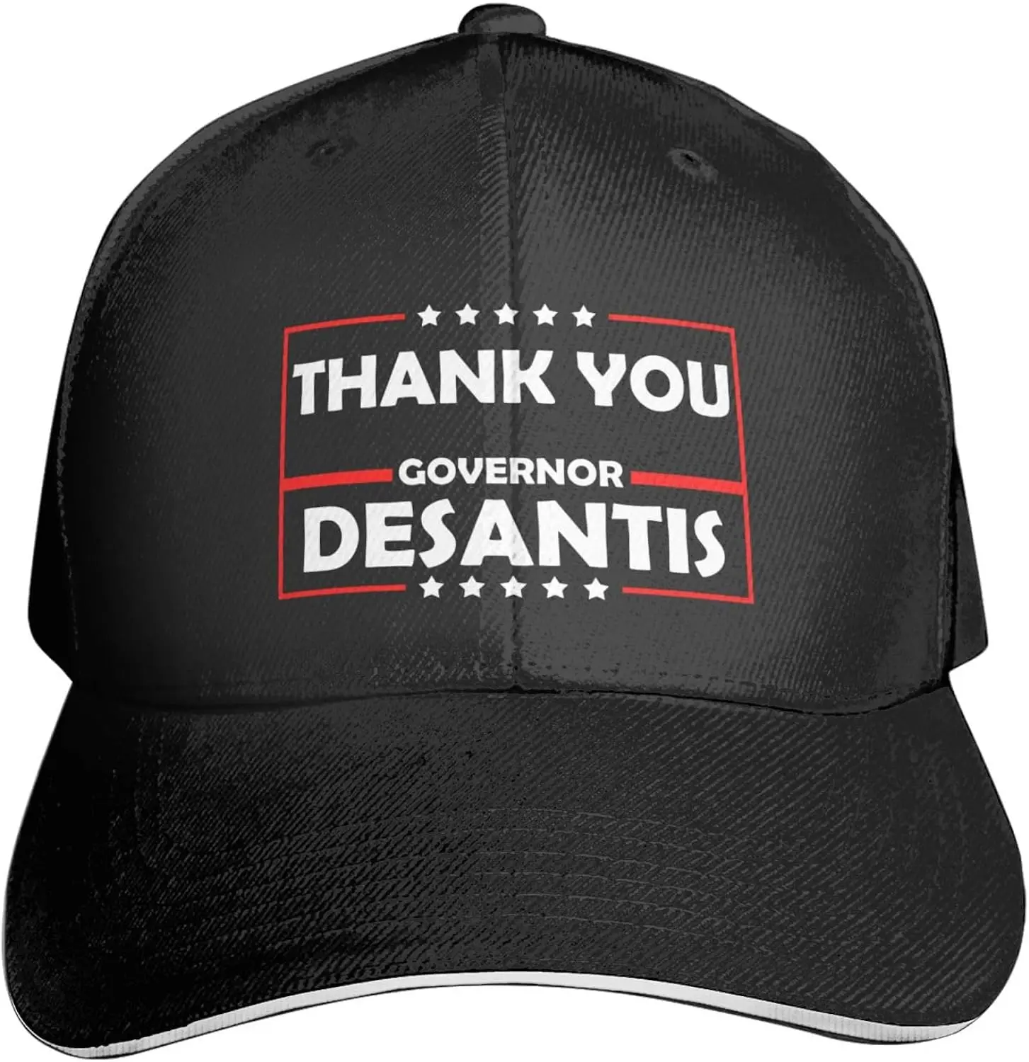 

Thank You Governor Desantis Premium Adjustable Baseball Cap for Men and Women - Outdoor Sports, Sun Protection Black