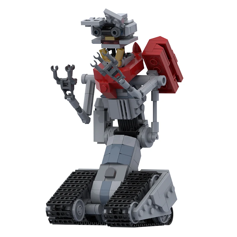 Buildmoc Short No.5 Robots Circuited Johnny 5 Robot Action Figures Building Blocks Bricks Kits Toys for Children Kids Gifts Toy