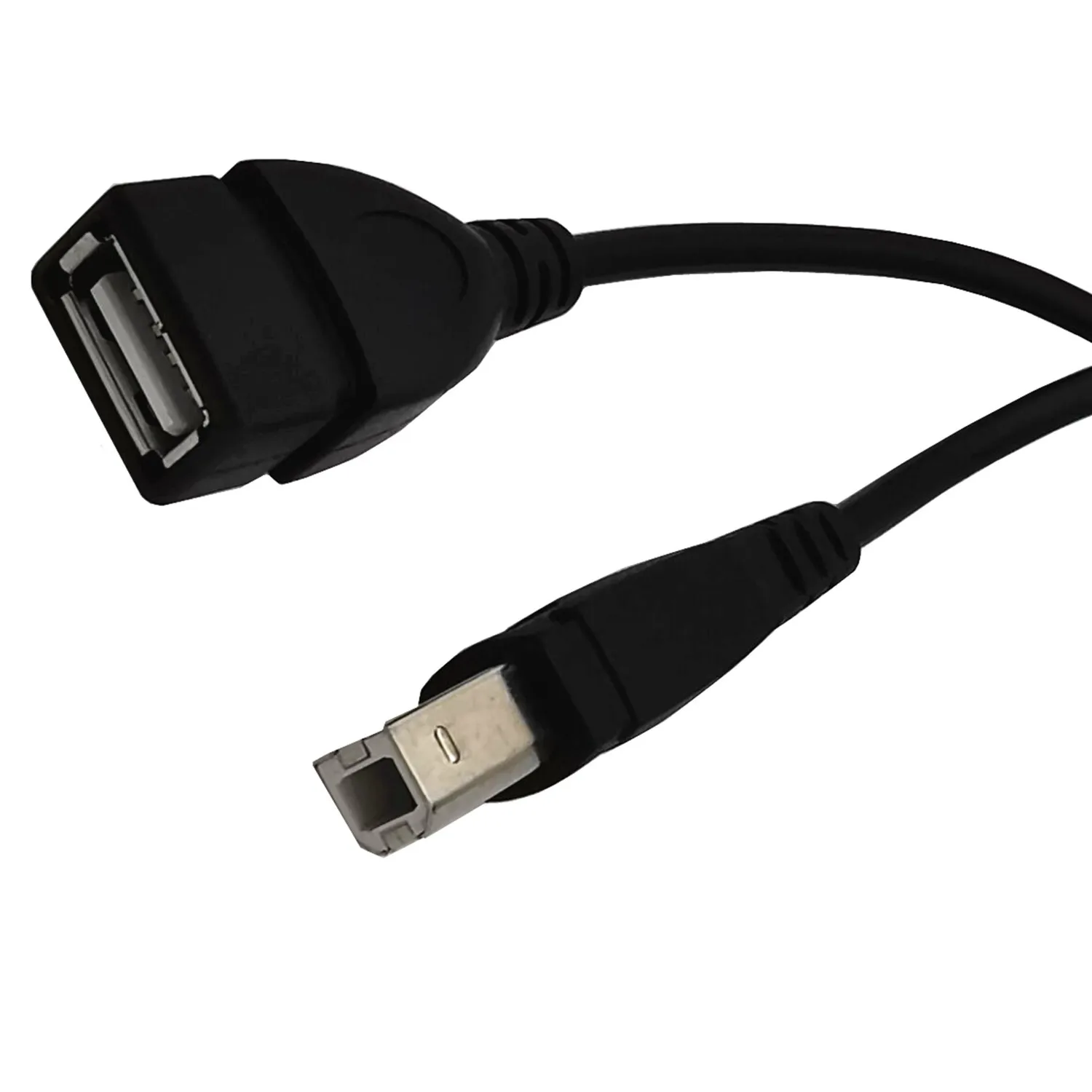 Novo usb 2.0 tipo a fêmea para usb b macho scanner impressora usb adaptador de extensão 0.5m cabo