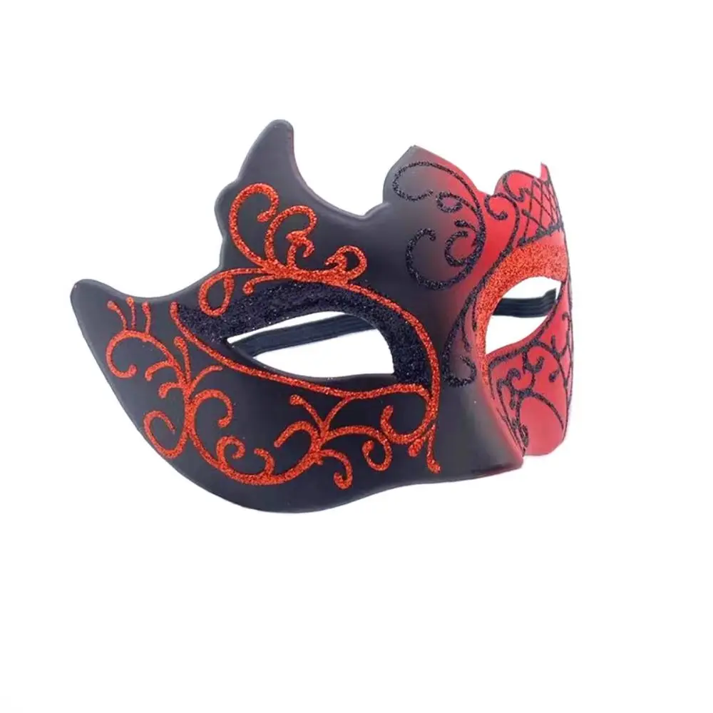 Masque demi-visage à paillettes pour hommes et femmes, masque de Venise, accessoires de costume d'Halloween pour la fête de cosplay, masade Tim