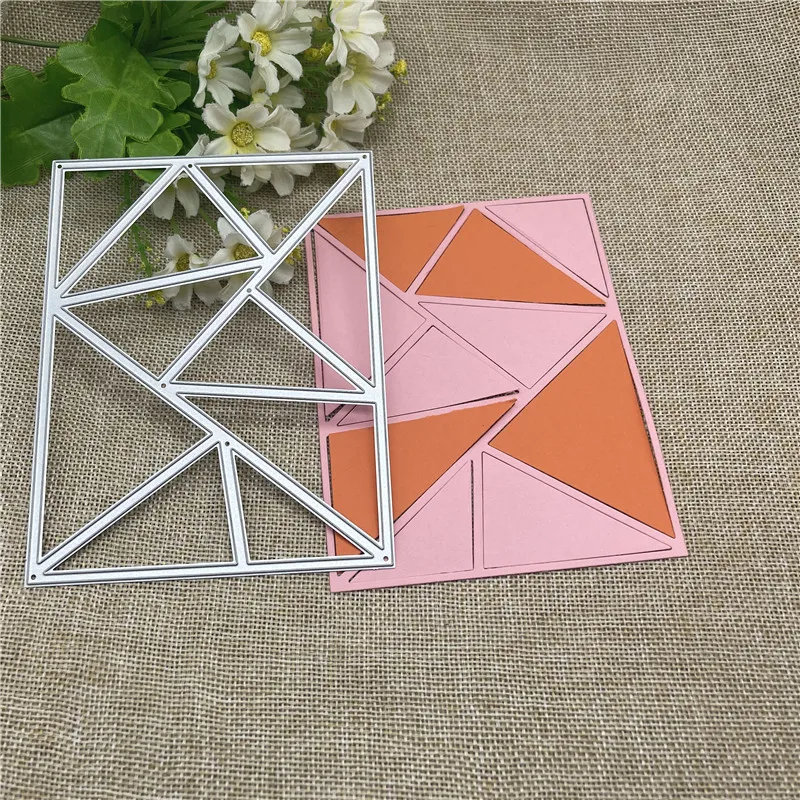 Square Puzzle background frame Stamp Metal Cutting Dies Stencils For DIY Scrapbooking Decorative Embossing Handcraft Template