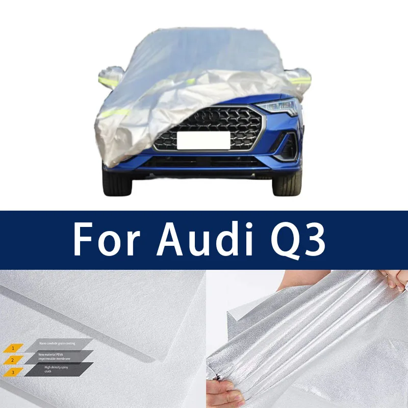 

Full car hood dust-proof outdoor indoor UV protection sun protection and scratch resistance For Audi Q3 Sun visor windproof