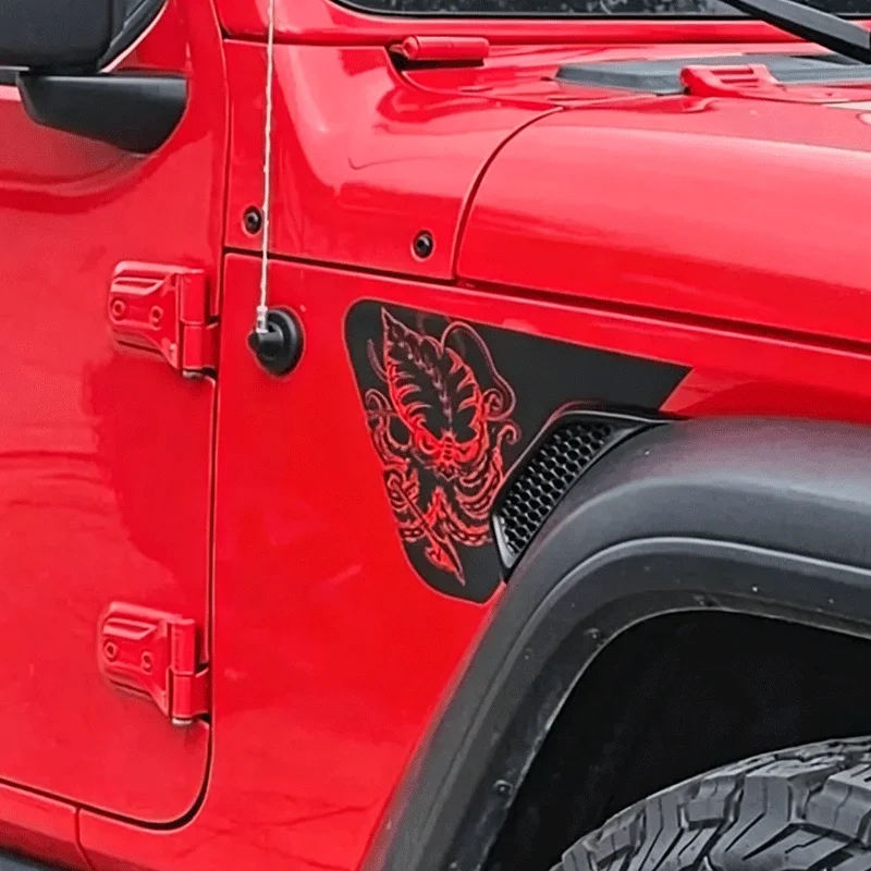 

Angry Octopus Car Stickers Decoration Fender Vent Accessories Vinyl Decals for Jeep Wrangler JL JLU JT 2018-2026 Vehicle Model